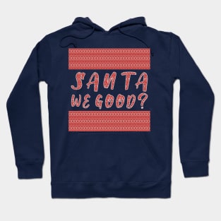 Santa we Good ? Funny Christmas Gifts Hoodie